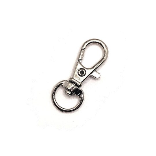 4, 20 or 50 Pieces: Silver Swivel Parrot Lobster Clasps, 13 x 38 mm